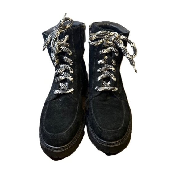 Aquatalia Suede Black Ankle Boots - Picture 2 of 4